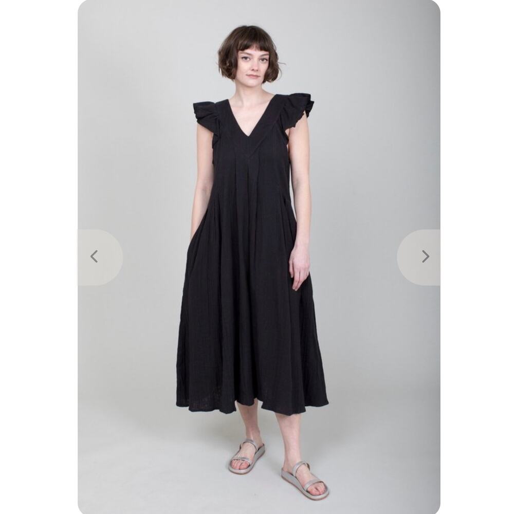 Mille Catarina Dress Black Gauze  XS